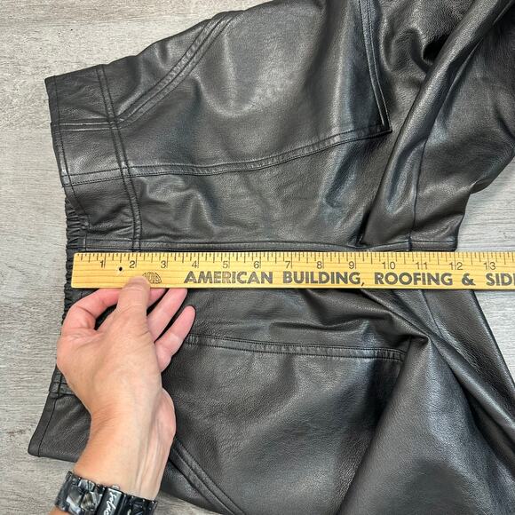 Spanx Leather-Like Joggers Faux Leather Jogger Black Small - Picture 12 of 14